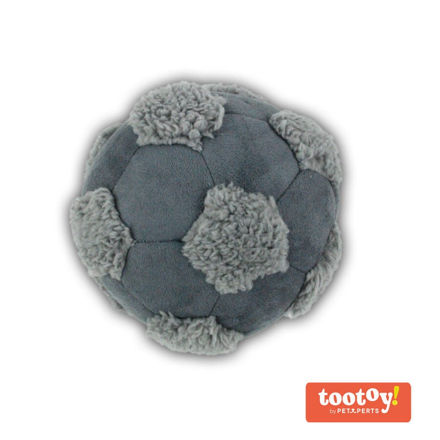 Tootoy! Comfy Football  Grey Pelota de Peluche para perros, , large Imagen numero 1