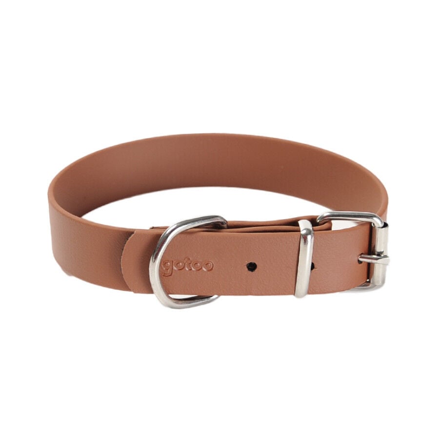 Gotoo Collar Biothane marr&oacute;n para perros, , large Imagen numero 3