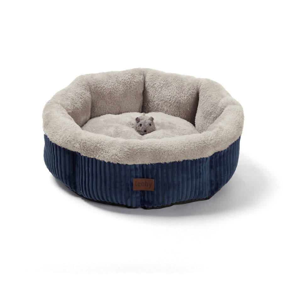 Leeby cuna redonda suave gris para gatos, , large indicador imagen numero 1