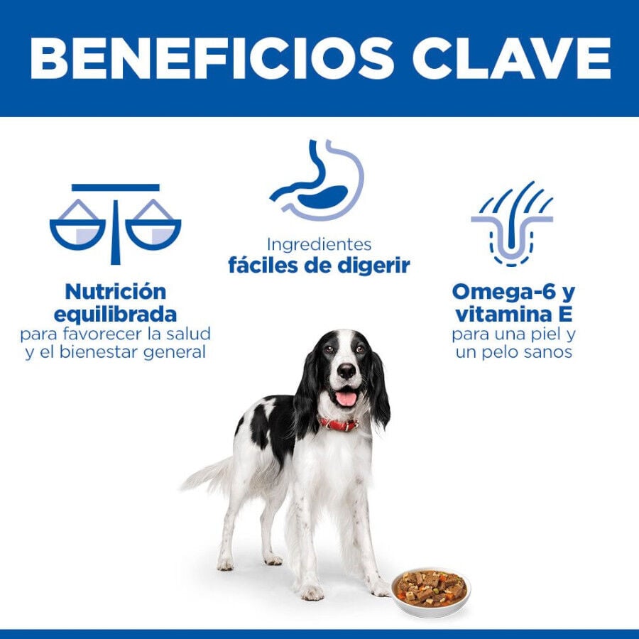 363 g Hill's Science Plan Adult Estofado con vacuno y verduras lata para perros, , large indicador imagen numero 4