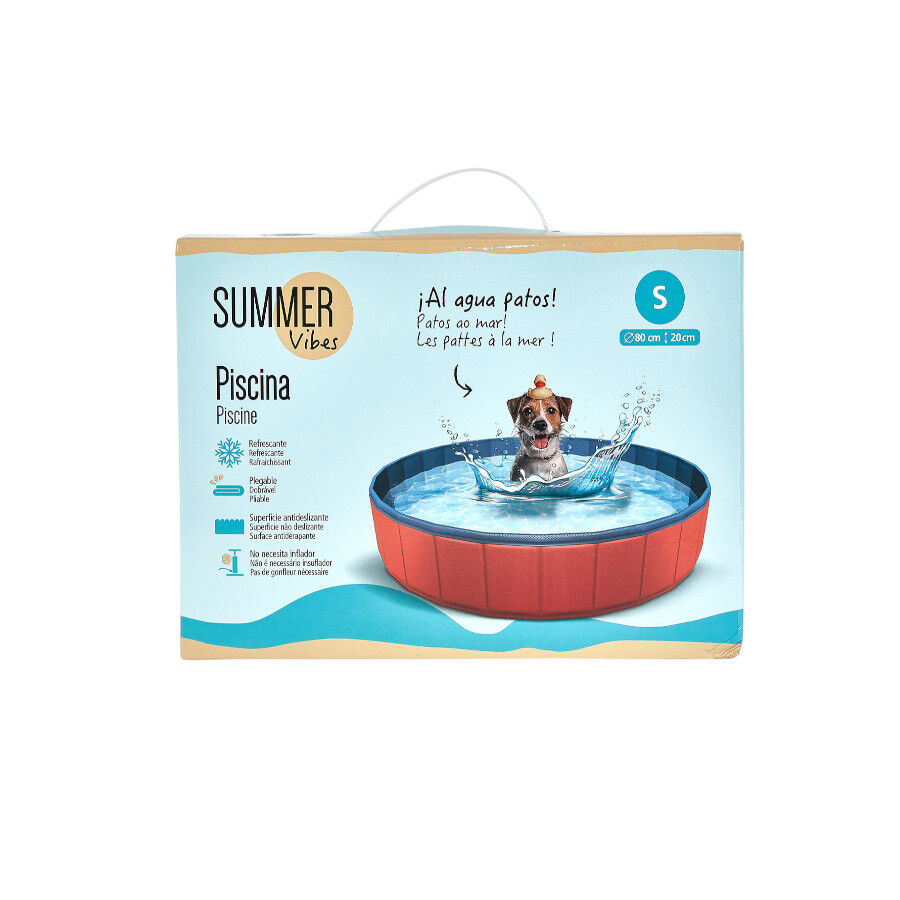 Summer Vibes Piscina Roja para perros, , large indicador imagen numero 5