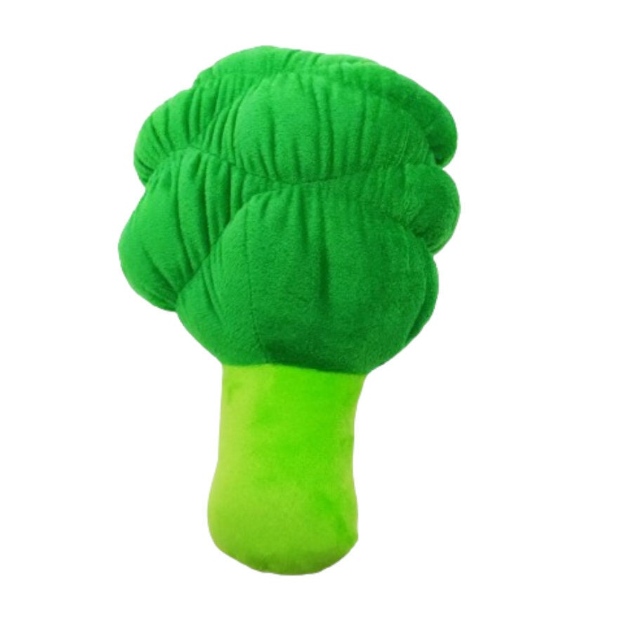 Tootoy! Comfort Healthy Broccoli Cuddler peluche con sonido para perros, , large Imagen numero 1