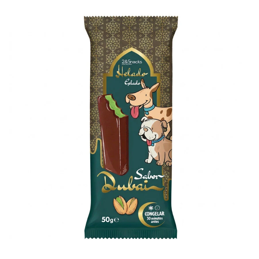 2&Snacks Helado Estilo Dub&aacute;i para perros