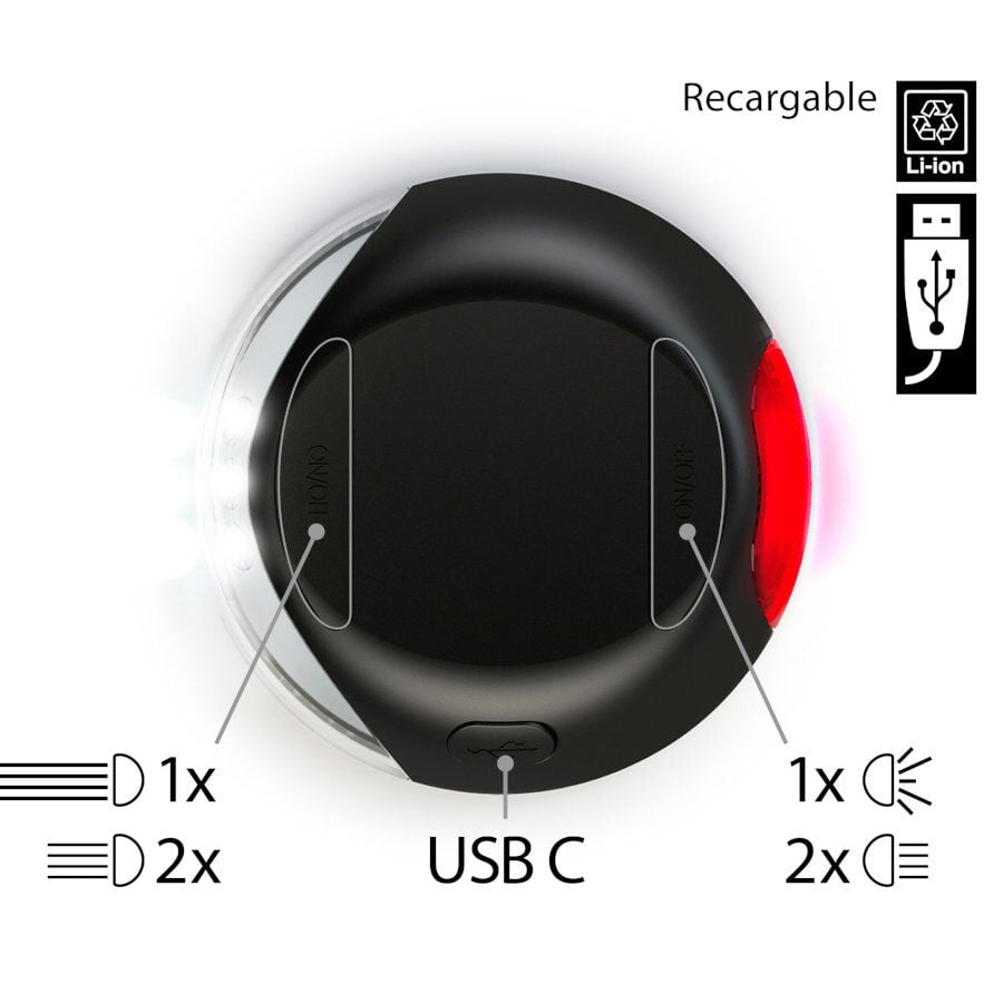 Flexi Literna de Luz led negra para correas, , large indicador imagen numero 2