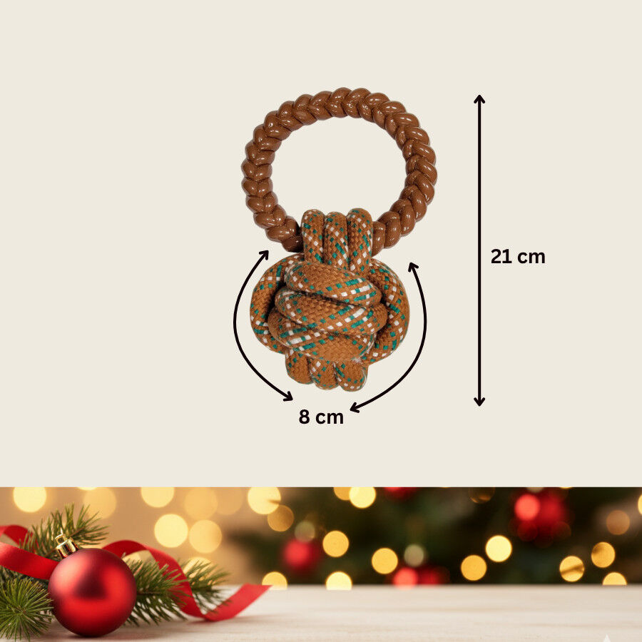 Wonder Christmas Pelota de Cuerda y Mordedor Navide&ntilde;o para perros, , large indicador imagen numero 4