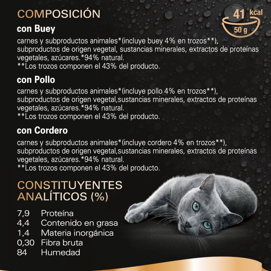 6 sobres x 50 g Sheba D&eacute;lices du Jour en Salsa de ternera, pollo y cordero alimento h&uacute;medo para gatos, , large Imagen numero 3