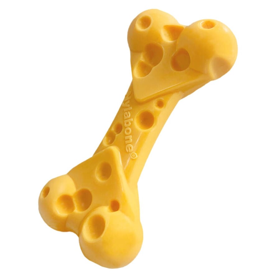 Nylabone Hueso Mordedor Resistente Sabor a Queso para perros, , large Imagen numero 3