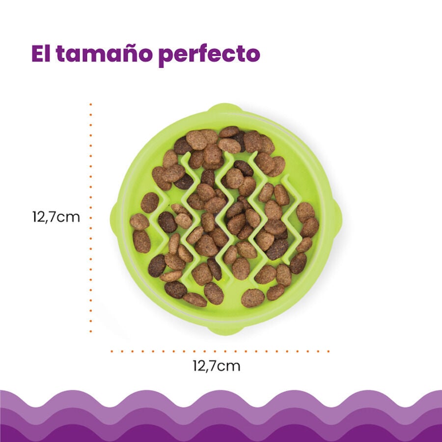 Catstages Cat Fun Comedero Lento Verde para gatos, , large Imagen numero 2