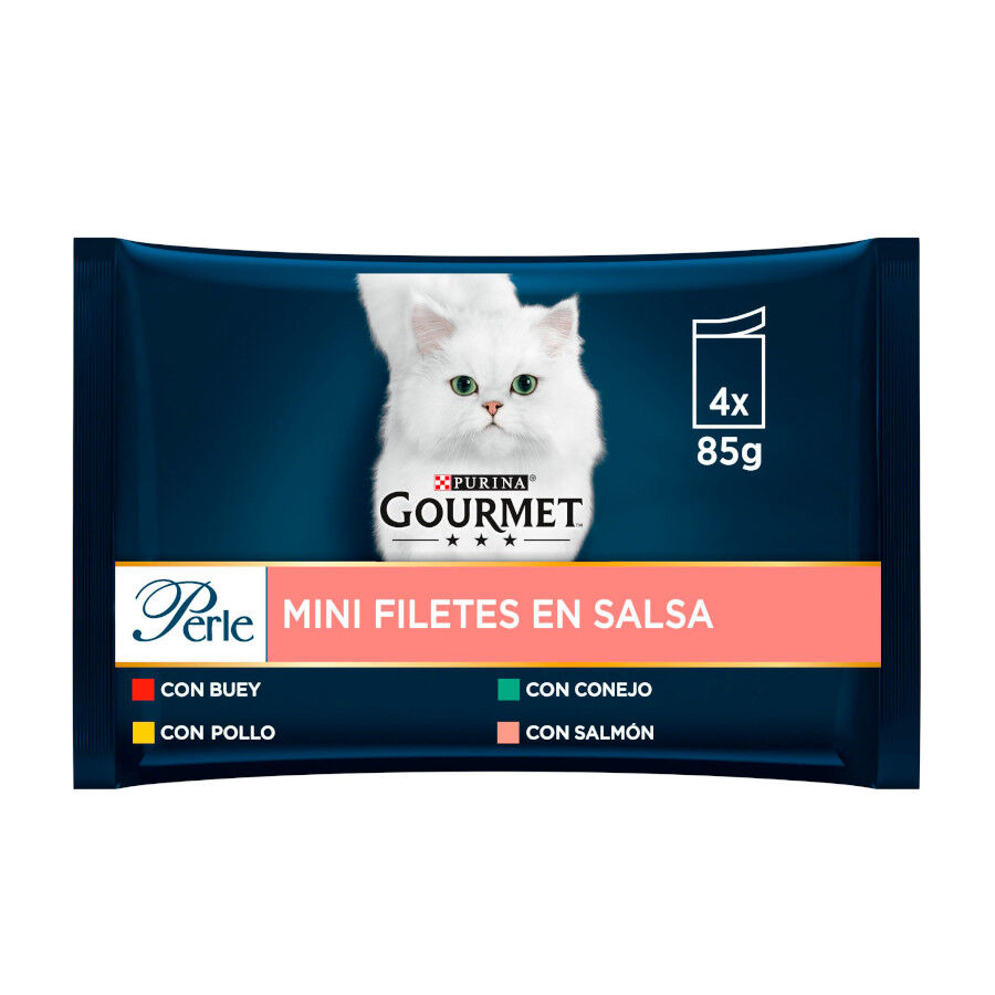 4 sobres x 85 g Gourmet Perle Filetes en salsa sobre para gatos, , large Imagen numero 2