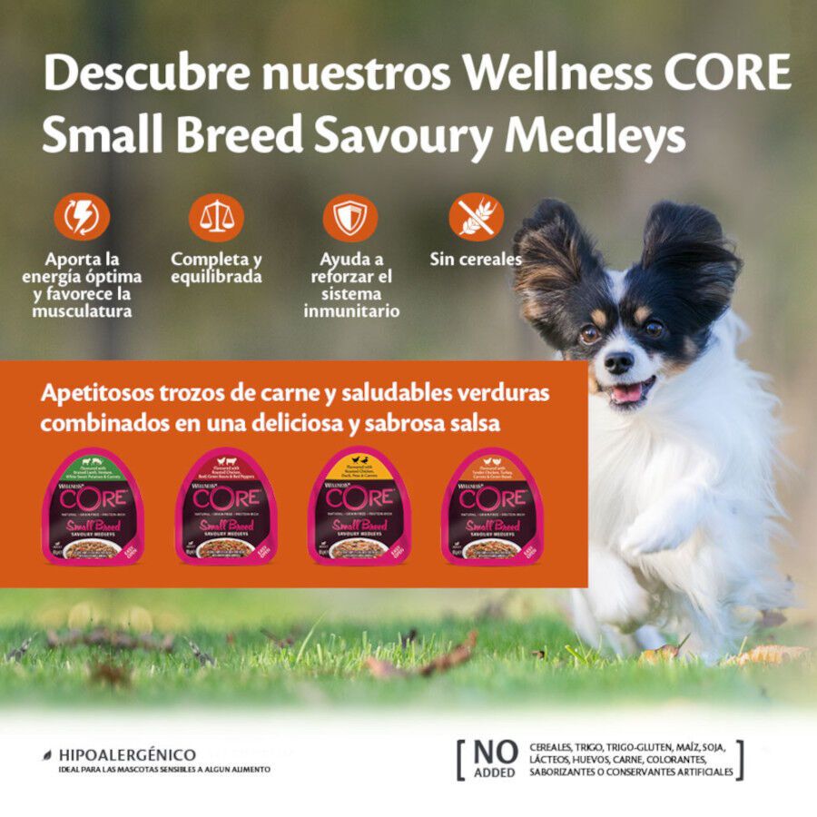 85 g Wellness Core Small Breed Grain Free Pollo y Ternera tarrina para perros, , large Imagen numero 3