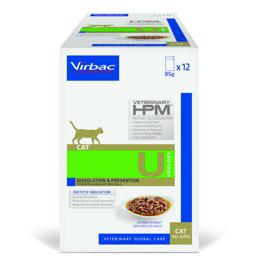Virbac HPM Urology Dissolution & Prevention Sobre en Salsa para gatos &ndash; Pack