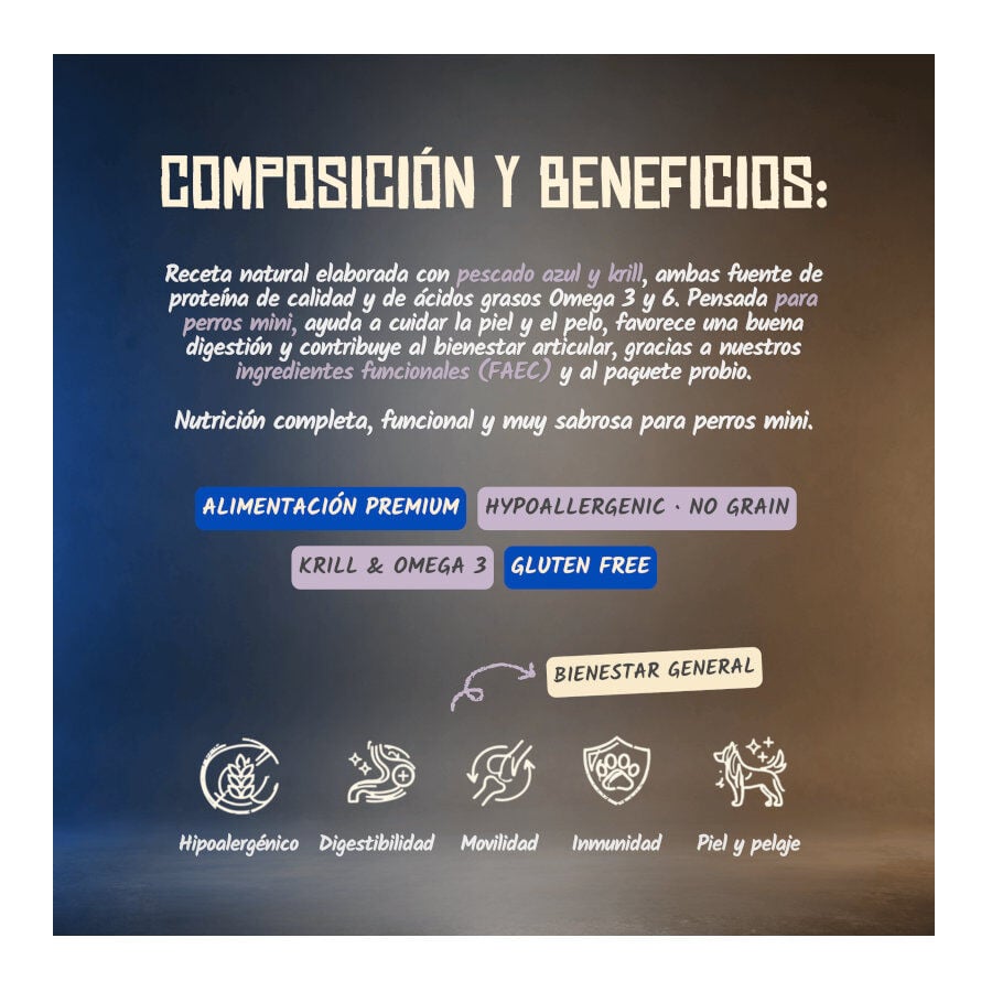 2 Kg Lenda Grain Free Pescado y Krill pienso para perros de razas mini, , large indicador imagen numero 8