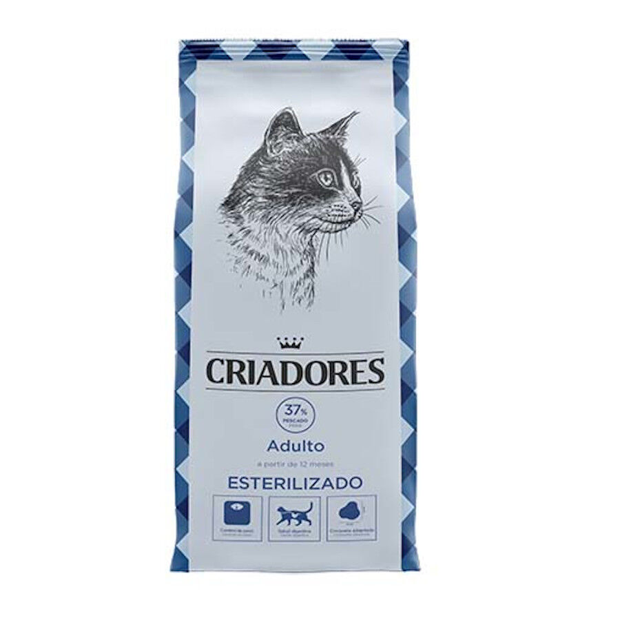 Criadores pienso para gatos esterilizados pescado Imagen numero 1