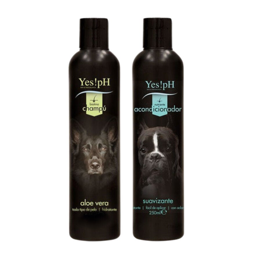 Pack Yes! pH Champ&uacute; 1L Aloe Vera + 250 ml acondicionador para perros &iexcl;Pack Ahorro!, , large Imagen numero 1