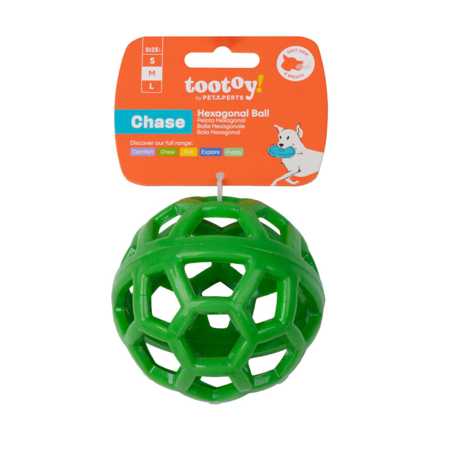 Tootoy! Pelota Easy Grip Hexagonal para perros, , large indicador imagen numero 6