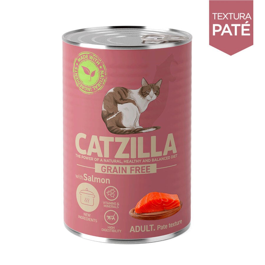 400 g Catzilla Adult Grain Free Salm&oacute;n en Pat&eacute; lata para gatos, , large indicador imagen numero 2