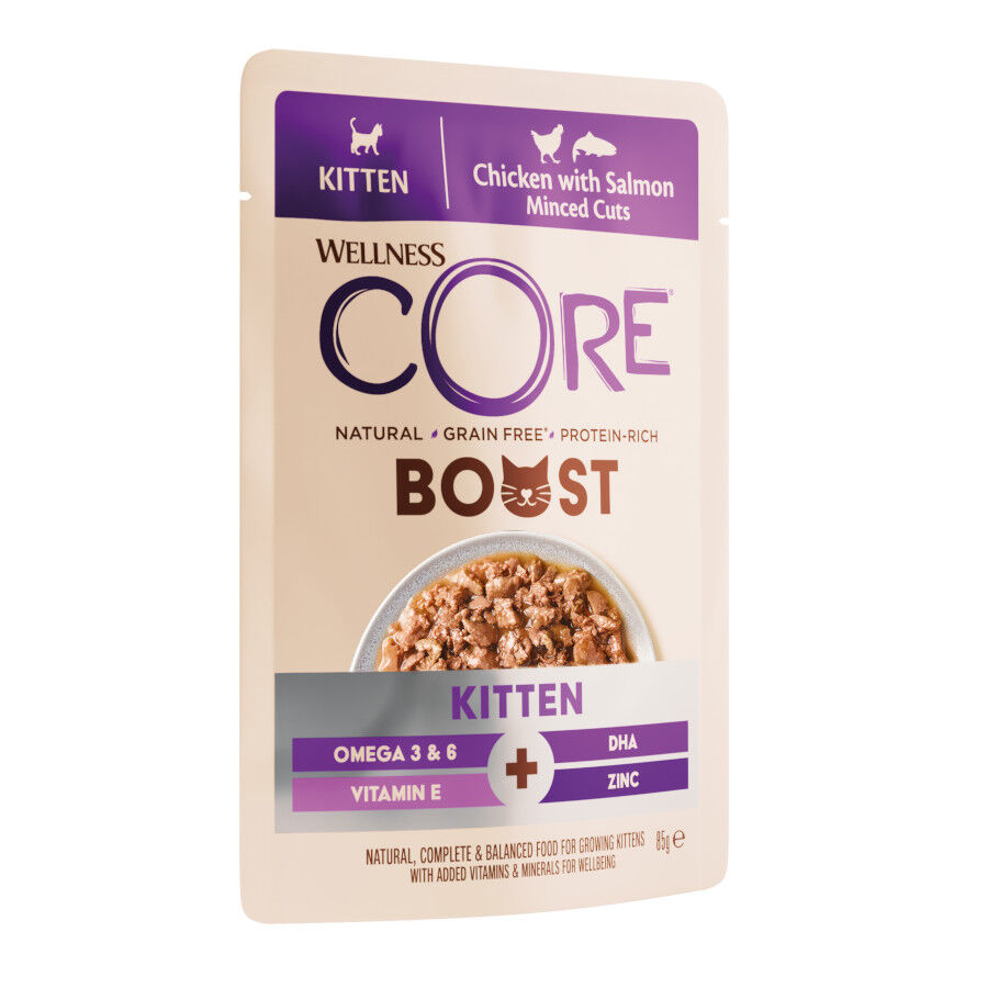 85 g Wellness Core Boost Sobre Pollo y Salm&oacute;n para gatito, , large indicador imagen numero 2