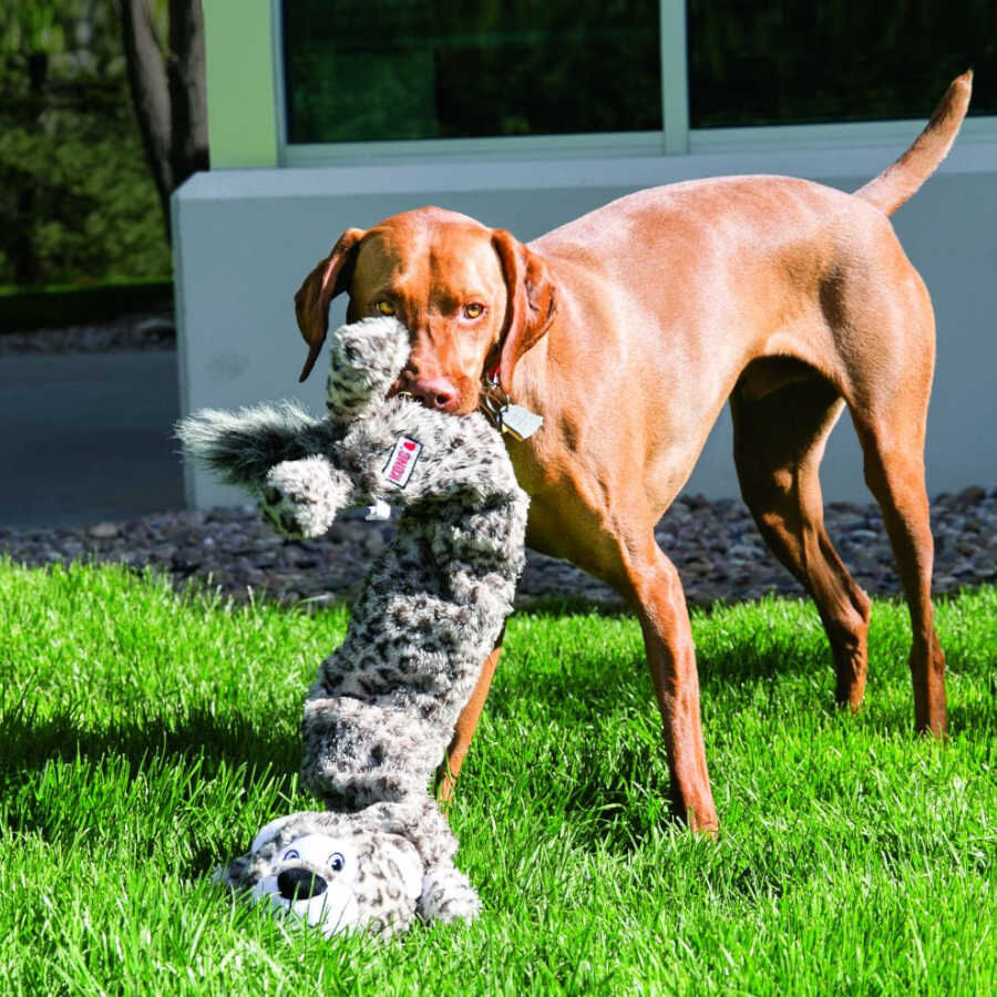 Kong Stretchezz Jumbo Snow Leopardo de peluche para perros, , large indicador imagen numero 2