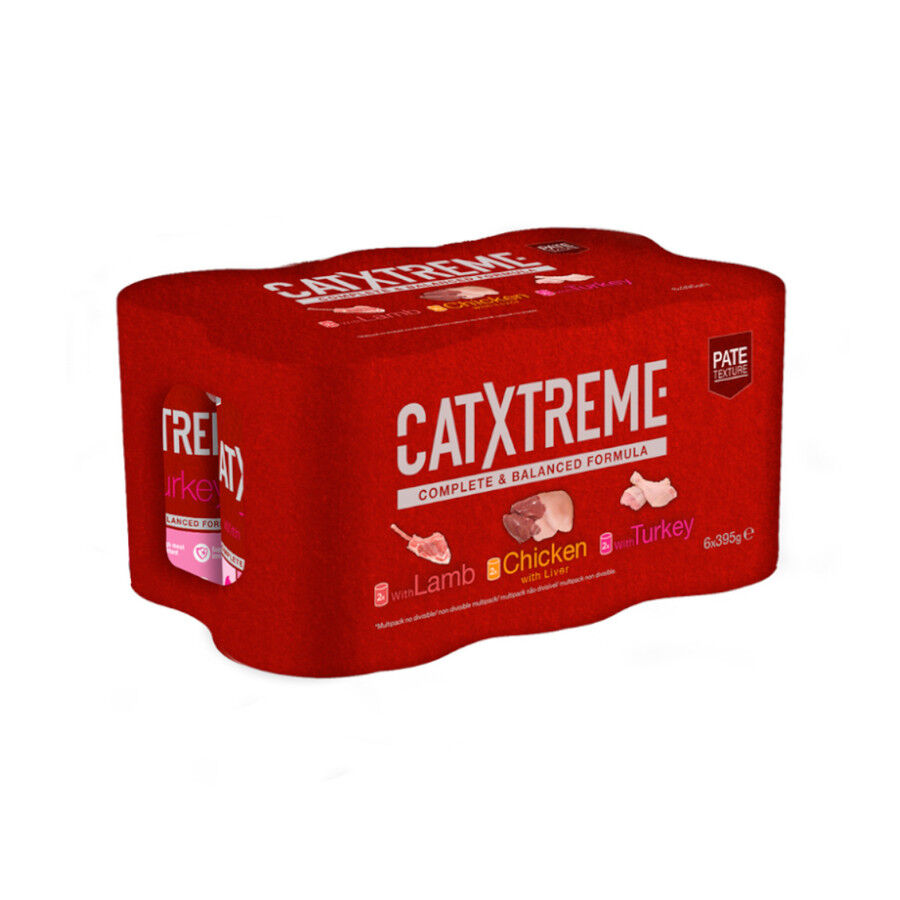 6 latas x 400 g Catxtreme Multipack pat&eacute; en lata para gatos, , large indicador imagen numero 1