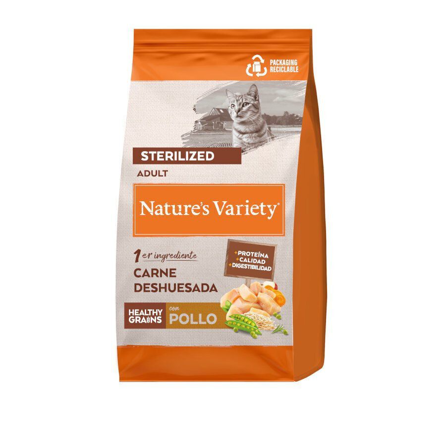 7 kg Nature's Variety Healthy Grains Adult Sterilized Pollo pienso para gatos, , large Imagen numero 1