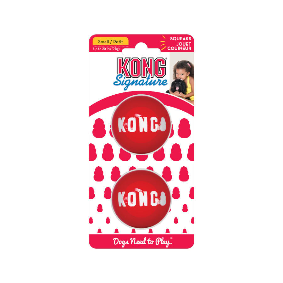 Kong Signature Ball 2-PK pelotas para perros, , large indicador imagen numero 1