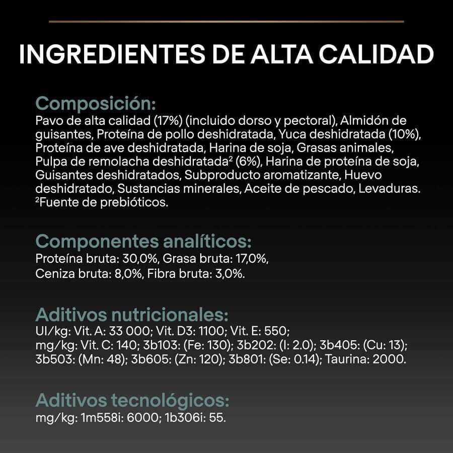 2.5 kg Pro Plan Adult Small y Mini Digesti&oacute;n Pavo pienso para perros, , large indicador imagen numero 4