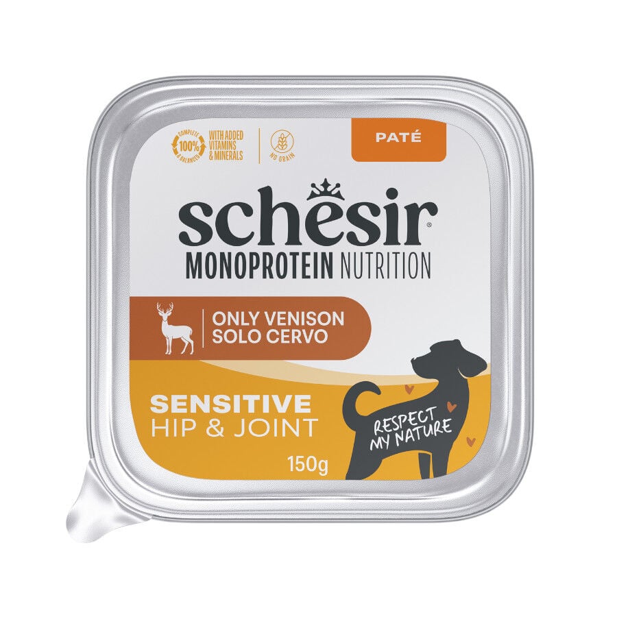 150 g Schesir Monoprotein Tarrina Ciervo pat&eacute; para perros, , large Imagen numero 1