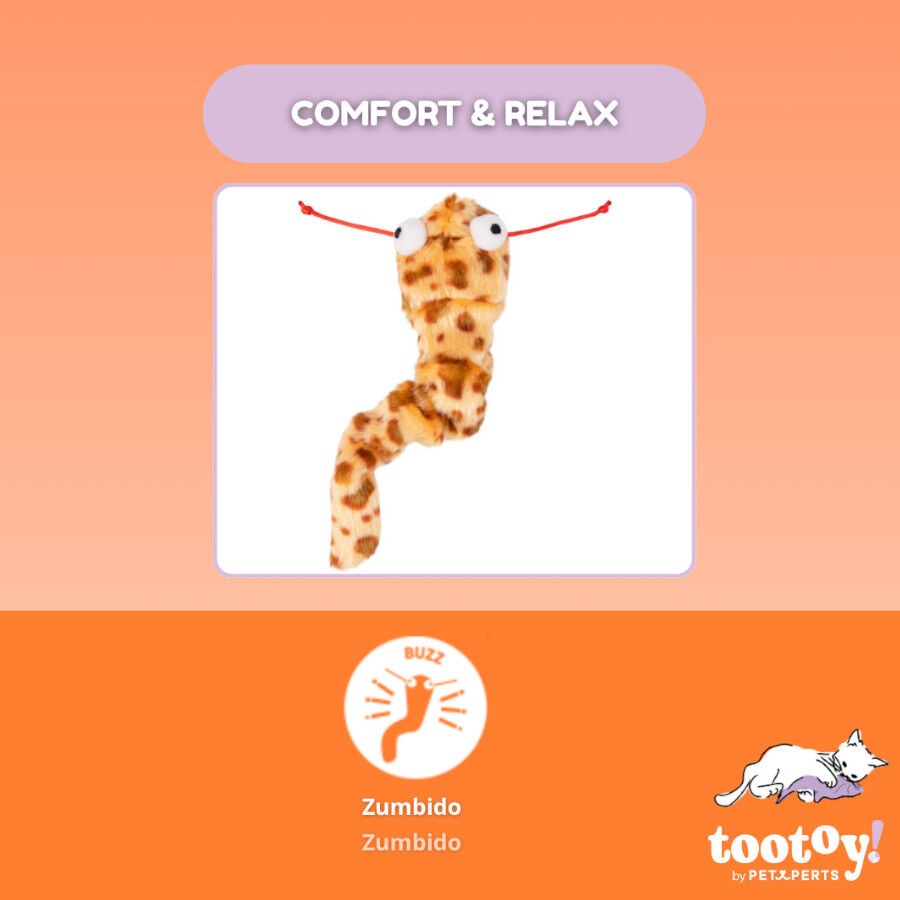 Tootoy! Serpiente de Peluche con Zumbido para gatos, , large Imagen numero 3
