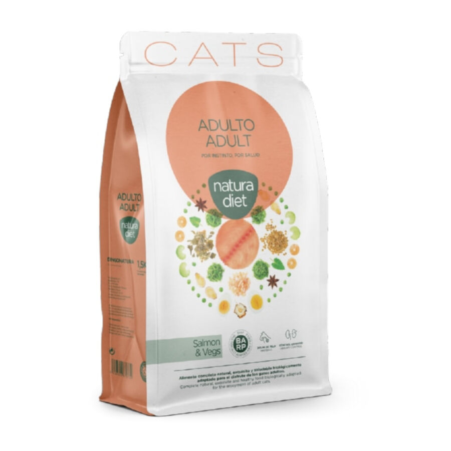 Natura Diet Adult Salm&oacute;n y Vegetales pienso para gatos