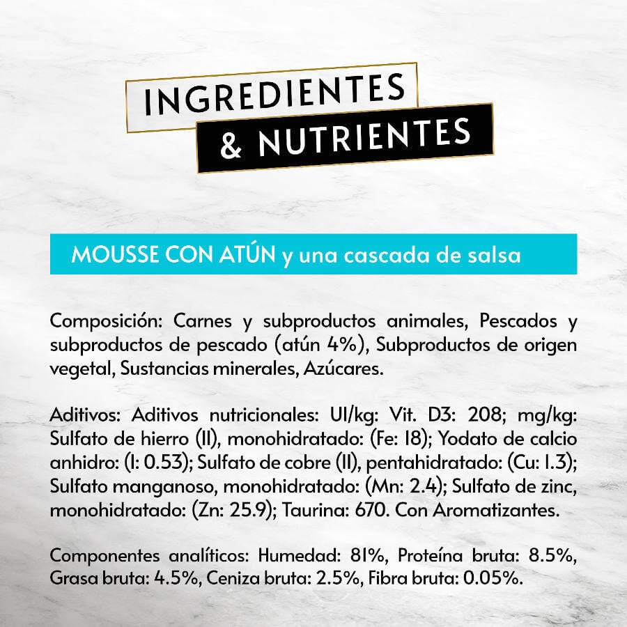 48 tarrinas x 57 g Gourmet Revelations Mousse con Salm&oacute;n y At&uacute;n tarrinas para gatos, , large indicador imagen numero 9