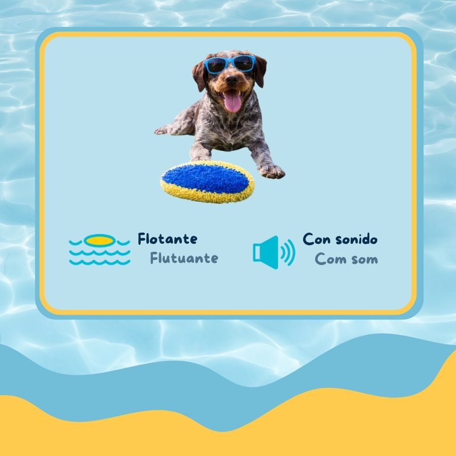 Summer Vibes Pelota Rugby Ovalado Flotante Peluche para perros, , large indicador imagen numero 3