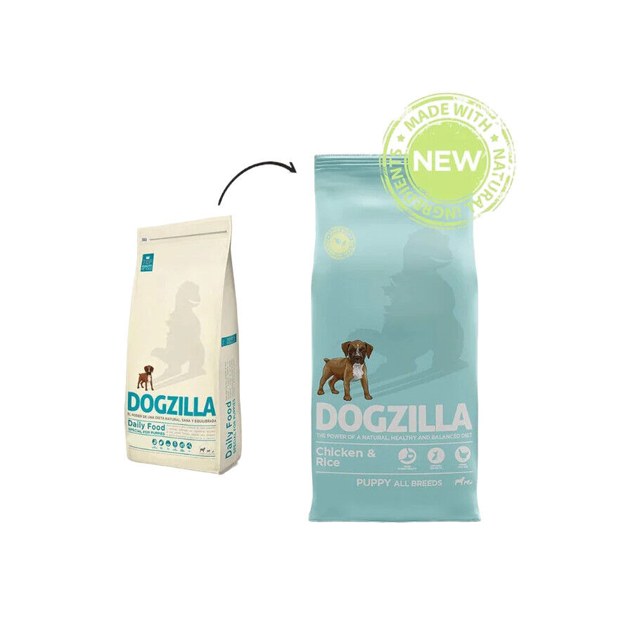 12 kg Dogzilla Puppy Pollo y Arroz pienso para perros, , large Imagen numero 2