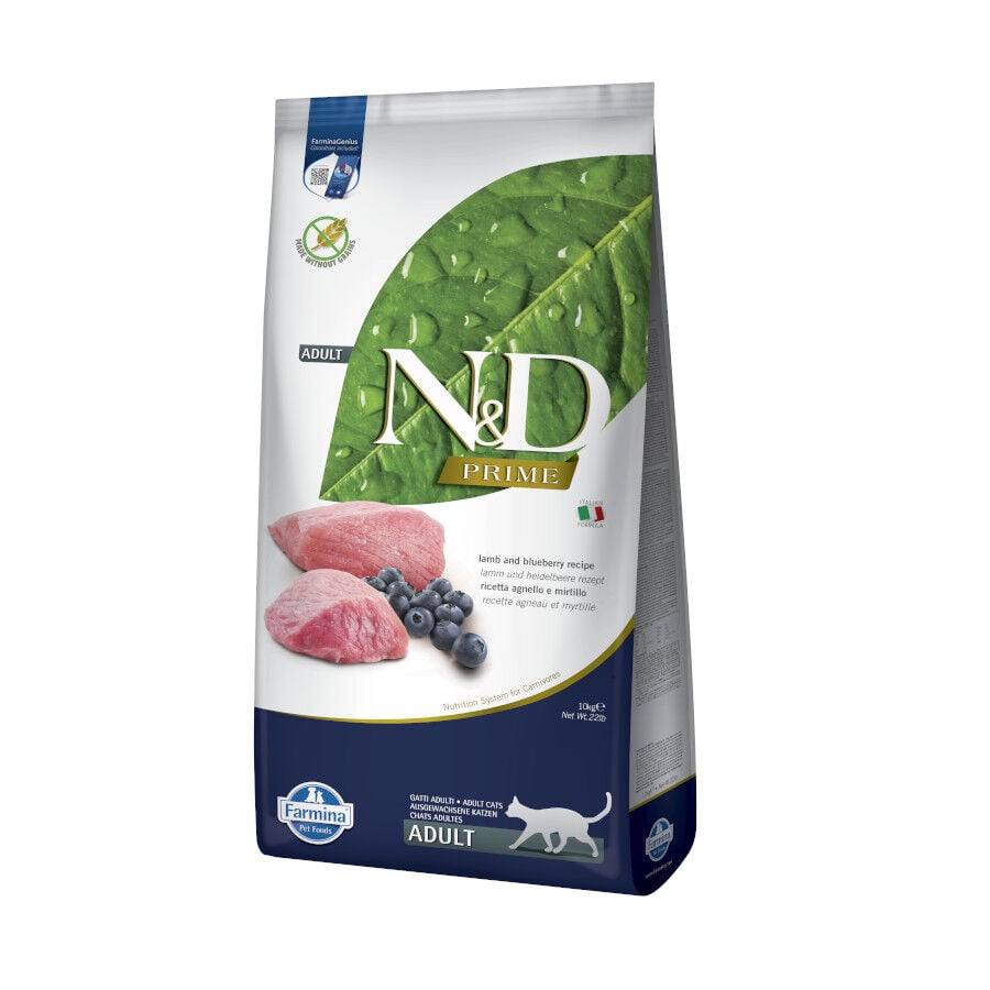 Farmina N&D Prime Adult Pienso Cordero y Ar&aacute;ndanos para gatos