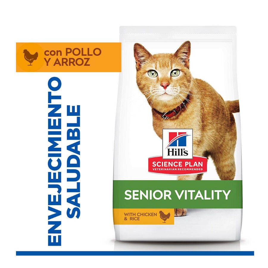 1.5 kg Hill's Science Plan Youthful Vitality Pollo pienso para gatos, , large indicador imagen numero 2