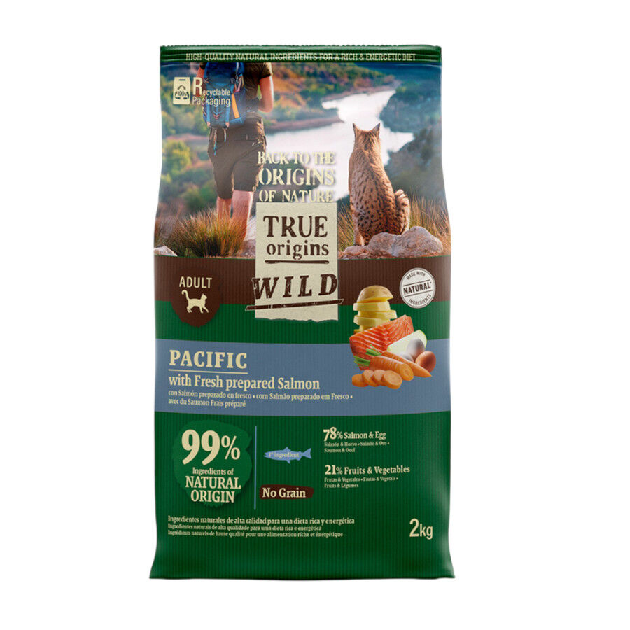 6 kg True Origins Wild Adult Pacific Salm&oacute;n pienso para gatos, , large Imagen numero 1