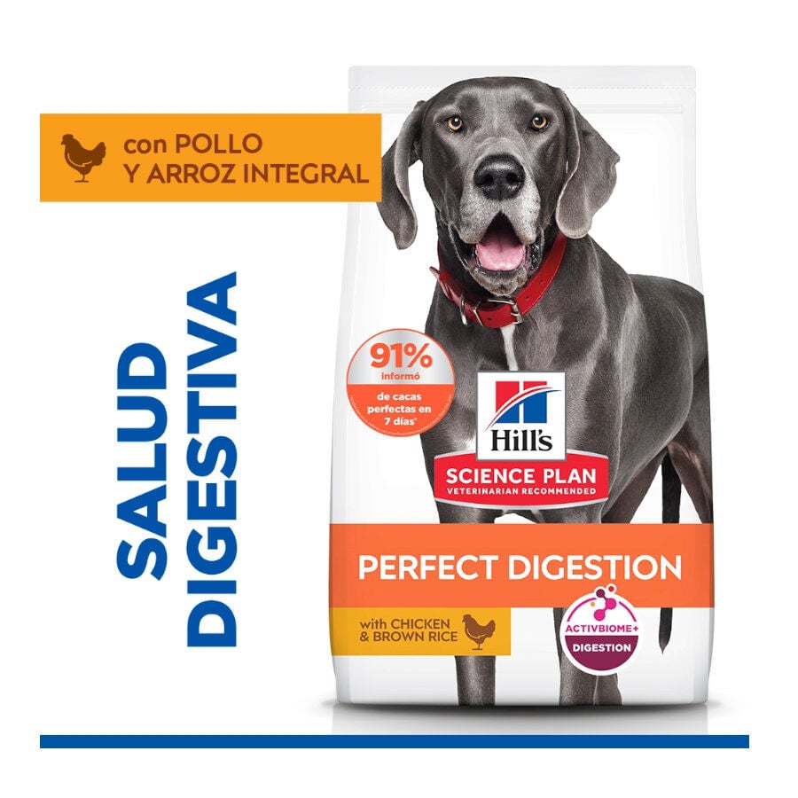 14 kg Hill's Science Plan Perfect Digestion Adult large Pollo pienso para perros, , large indicador imagen numero 2