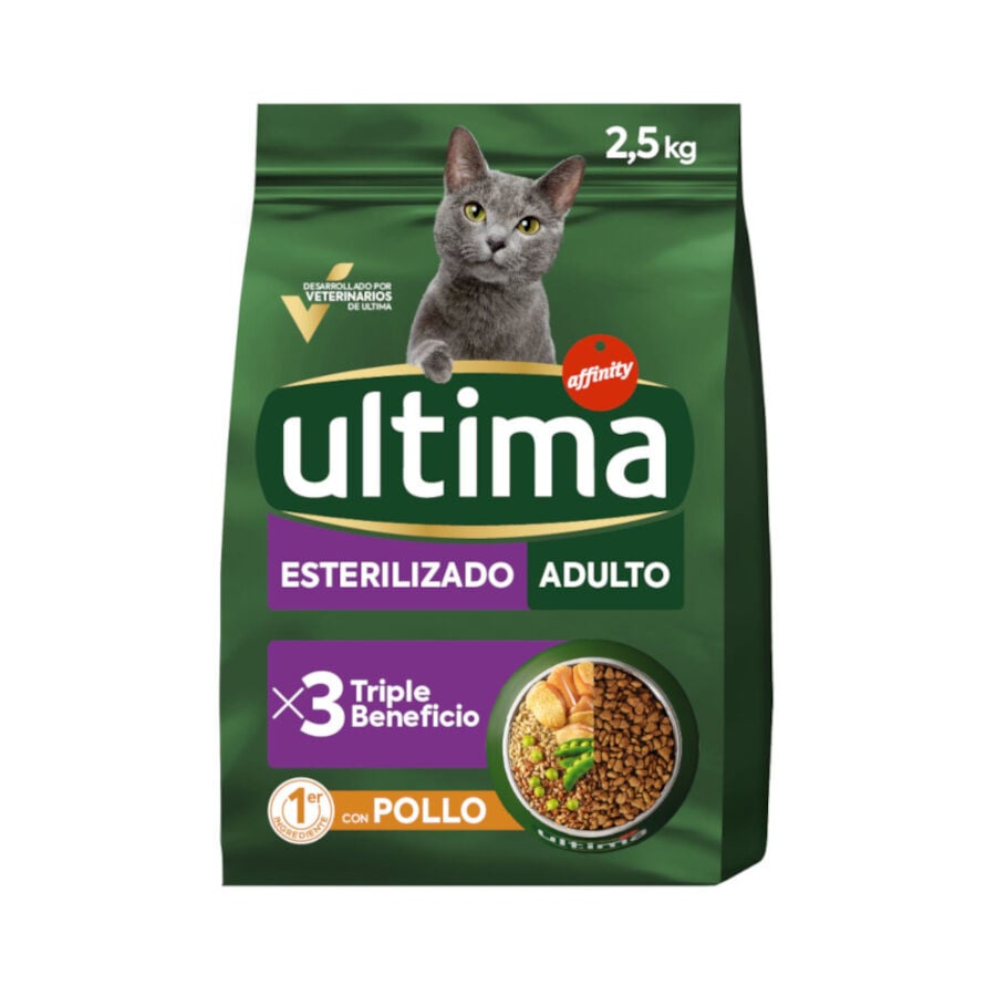 2.5 kg Ultima Pienso esterilizado con pollo para gatos adultos, , large indicador imagen numero 2