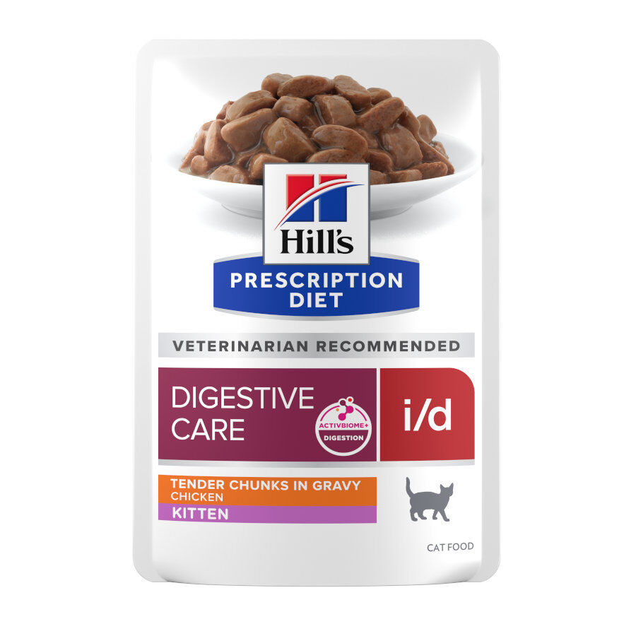 12 latas x 85 g Hill's Prescription Diet I/D Digestive Care Kitten Lata Pollo para gatos, , large Imagen numero 1
