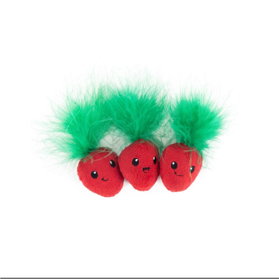 Catstages Strawbabies Peluche de Fresitas para gatos, , large Imagen numero 1