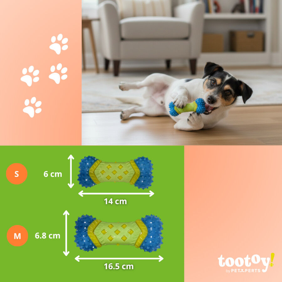 Tootoy! Hueso de Goma con Texturas para perros, , large indicador imagen numero 5