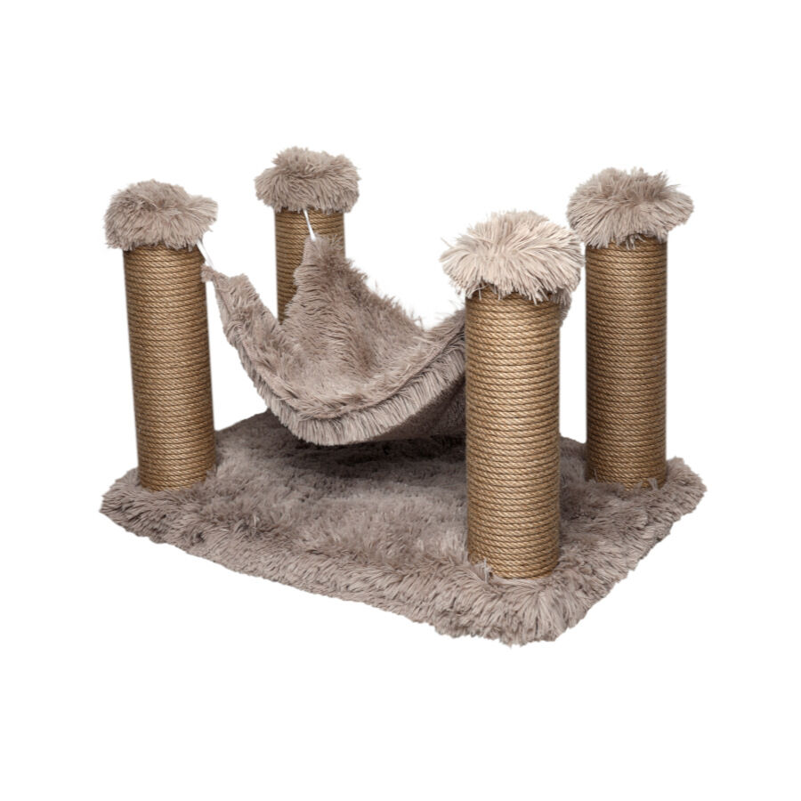 Catshion Nube Rascador con Hamaca Beige para gatos, , large Imagen numero 1