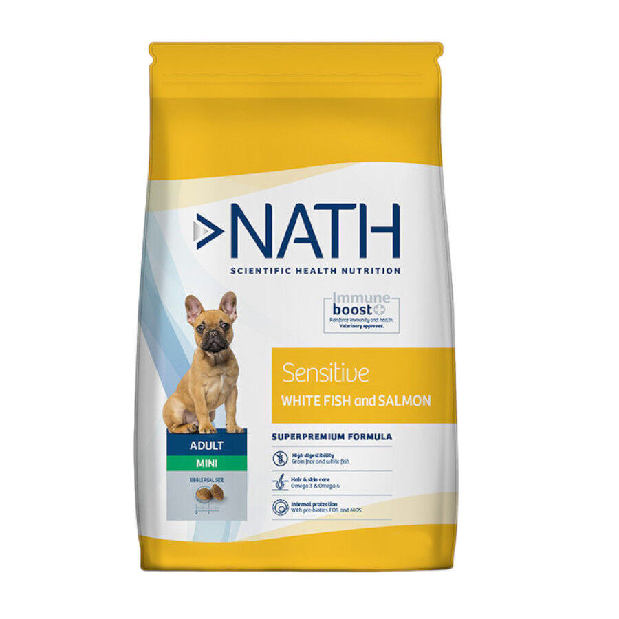 Nath Adult Mini Sensitive Pescado Blanco y Salm&oacute;n pienso para perros