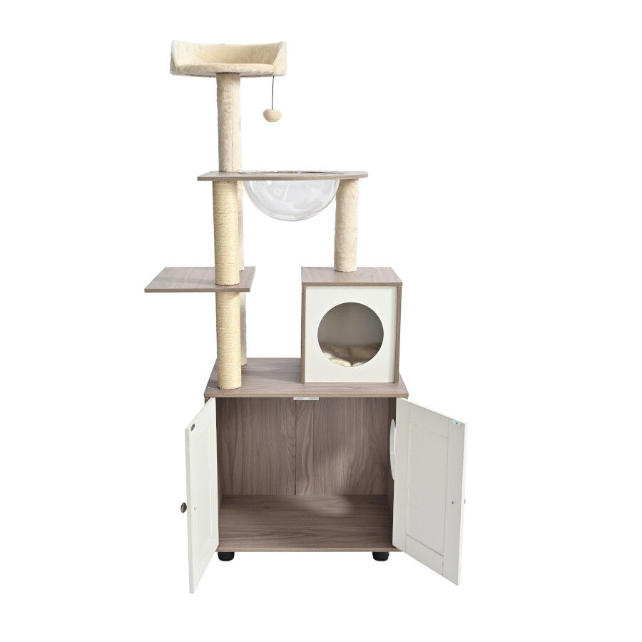 Leeby Luna &aacute;rbol rascador con mueble para gatos, , large indicador imagen numero 8
