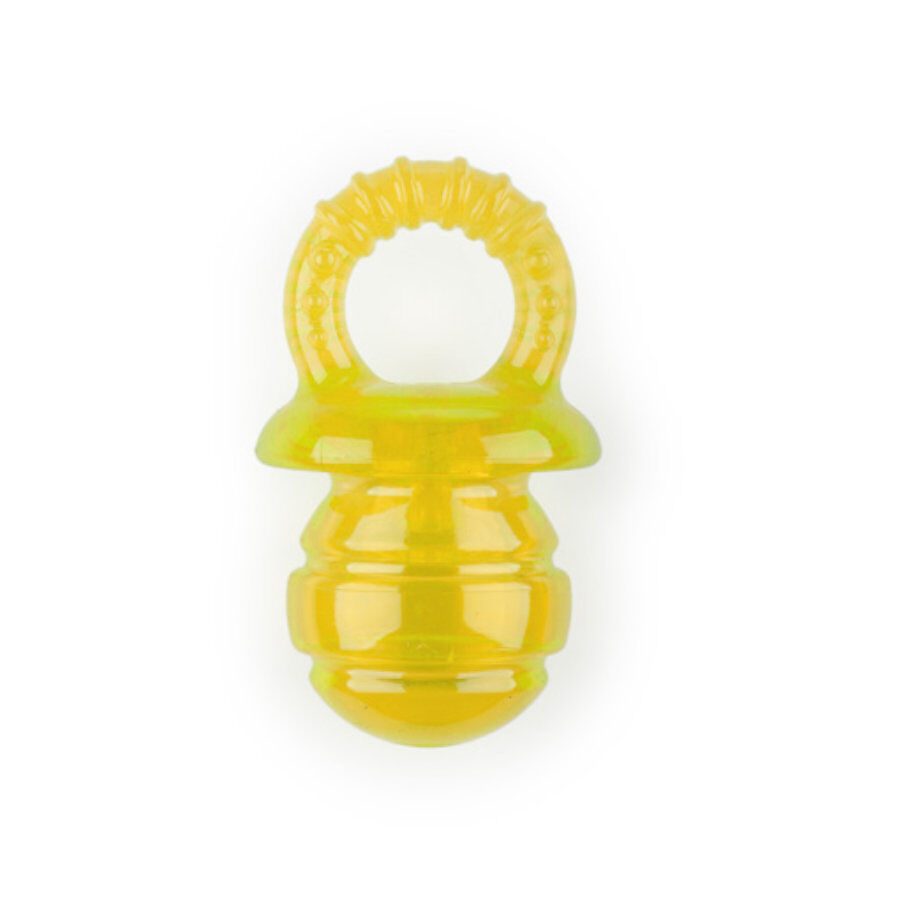 Tootoy! Chew Puppyfier Amarillo mordedor blando con sonido para perros, , large indicador imagen numero 1