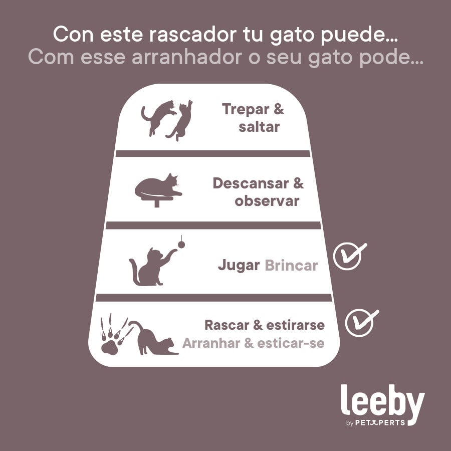 Leeby Carmen Cactus rascador con juguete para gatos, , large Imagen numero 6
