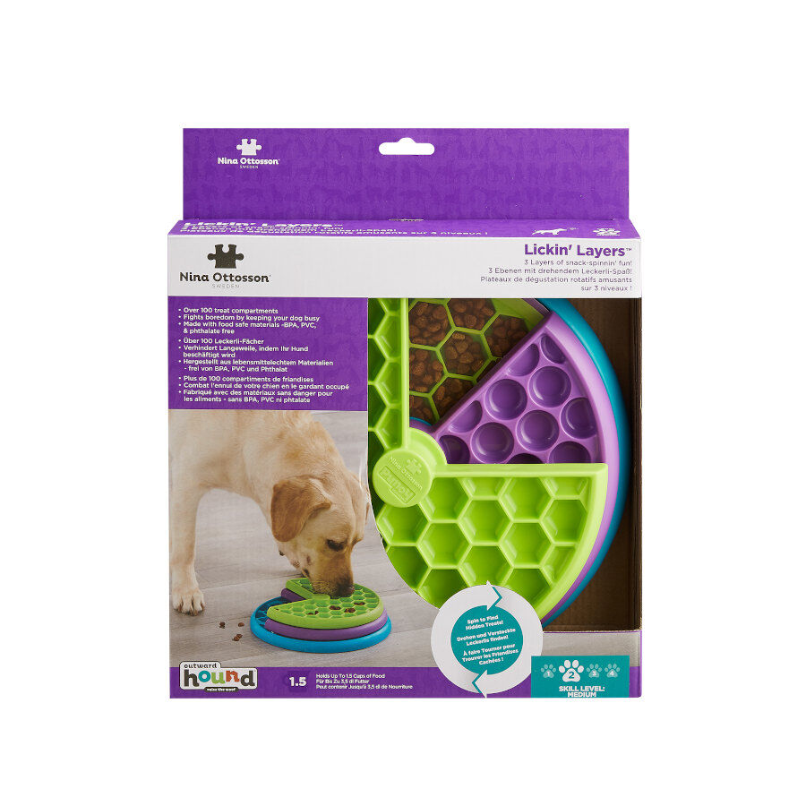Outward Hound Lickin' Layers Juguete Interactivo con Chuches para perros, , large Imagen numero 7