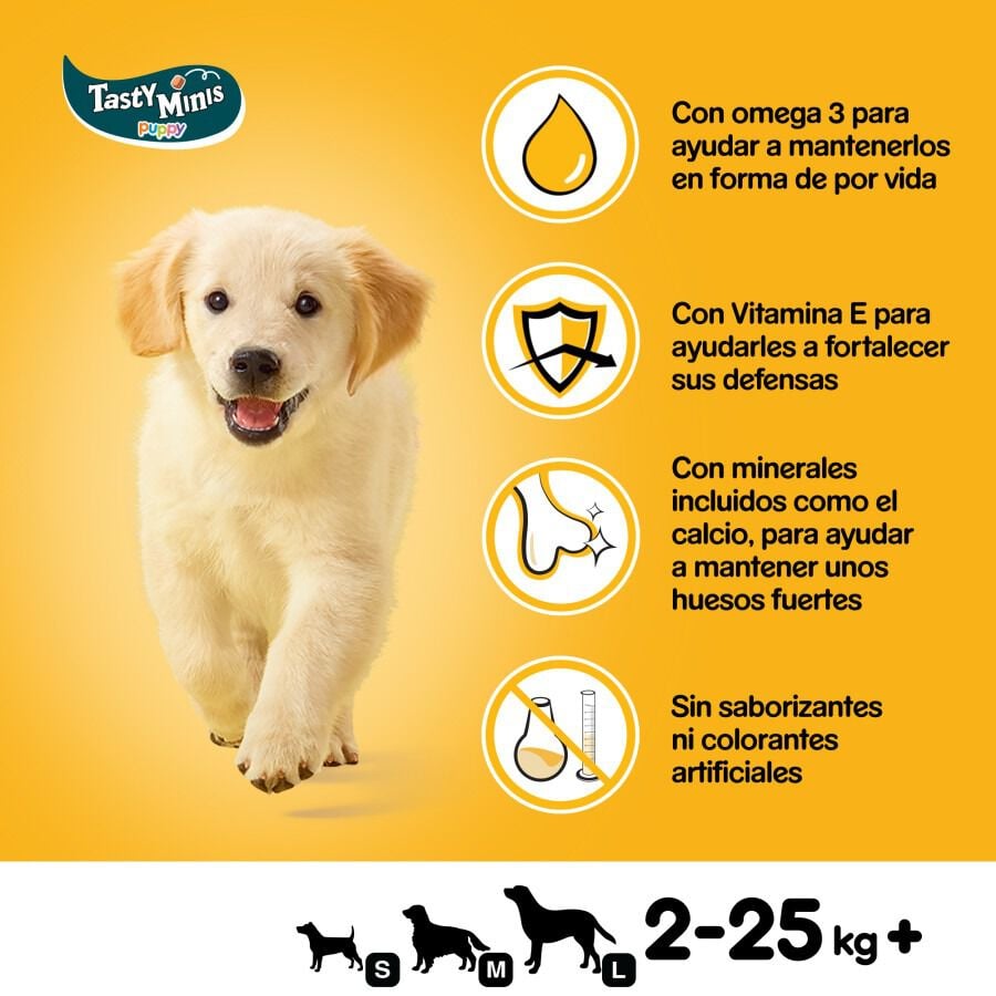 125 g Pedigree Tasty Minis Premios Sabor Pollo para Perros Cachorros, , large indicador imagen numero 6