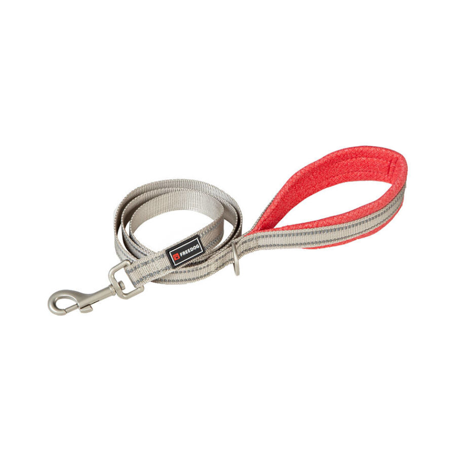 Freedog Shiva Correa Reflectante Roja para perros, , large Imagen numero 1