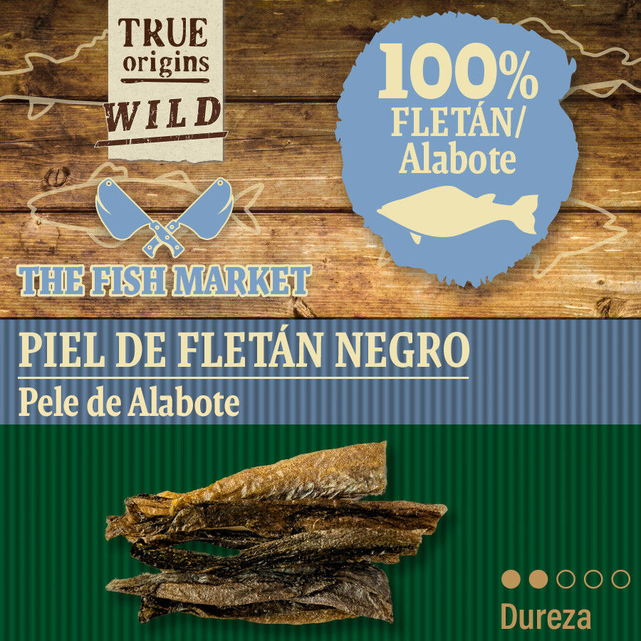 70 g. True Origins Piel Flet&aacute;n Negro Snack para perros, , large indicador imagen numero 4