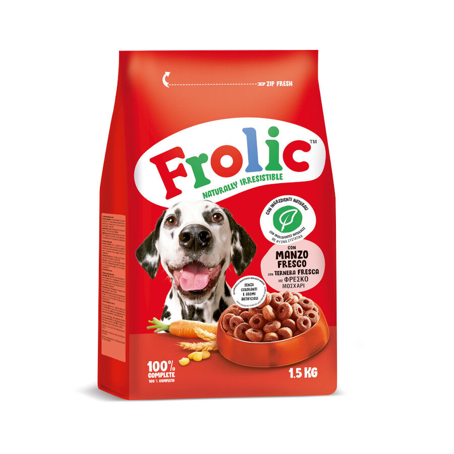 Frolic Pienso Semih&uacute;medo para Perros Adultos Sabor Ternera